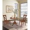 International Concepts 42 in. Dual Drop Leaf Table with 2 Cross Back Dining Chairs - 3 Piece Dining Set K581-42DP-C-14P - alternate 4
